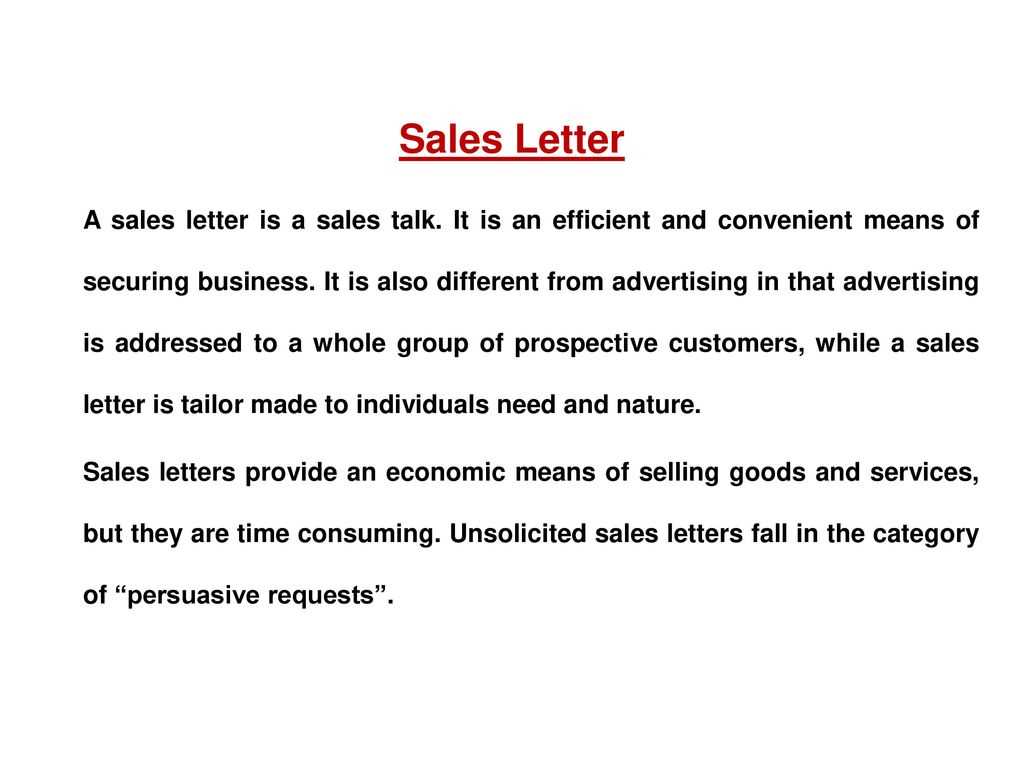 direct mail sales letter template