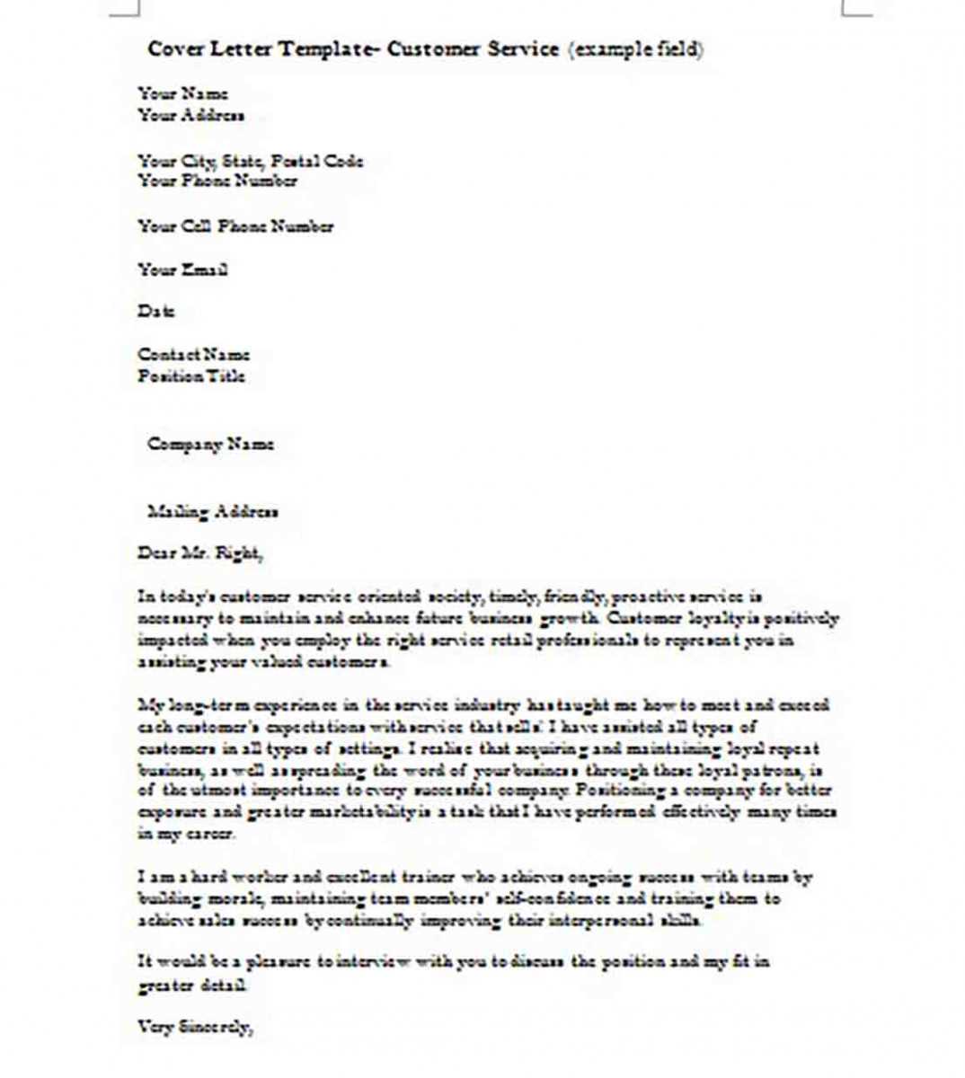 disruptive cover letter template