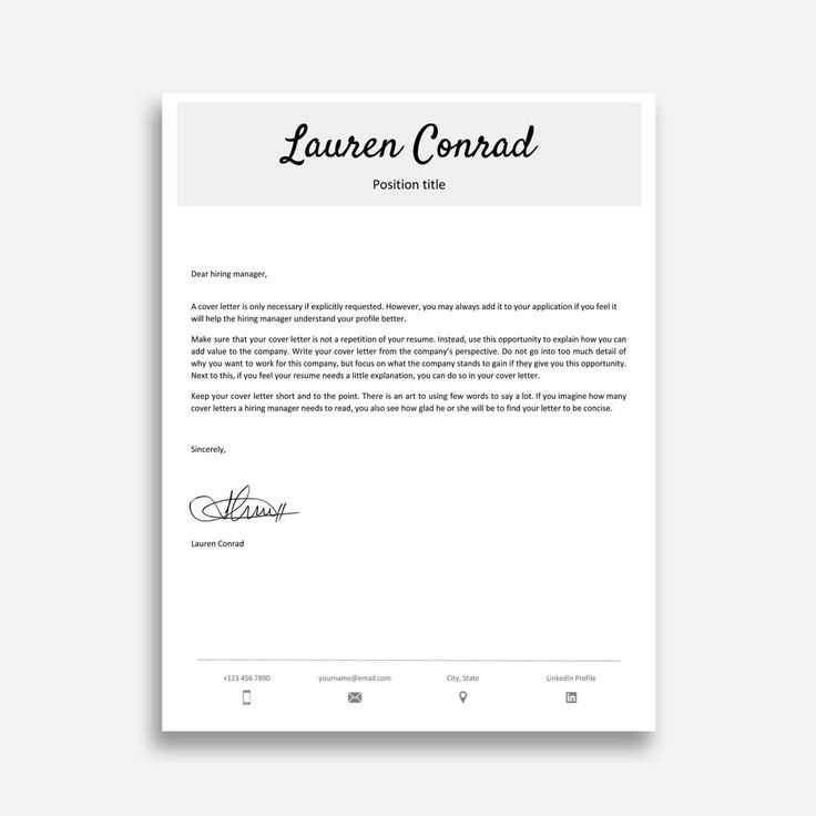 docs cover letter template