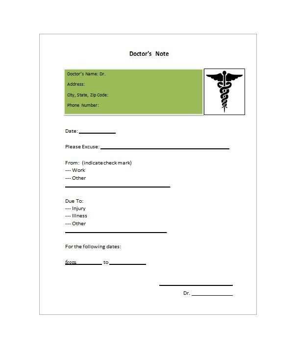 doctor office letter templates