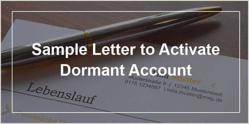 dormant account letter to customer template