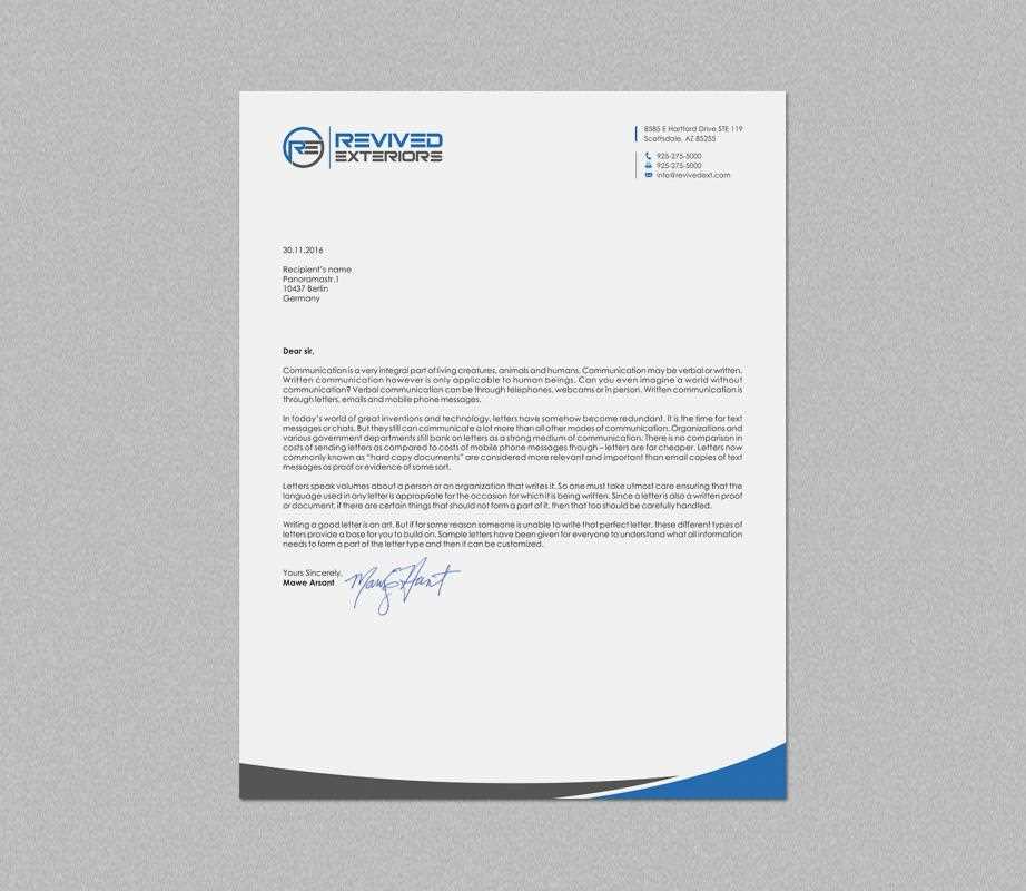 dormant company letter template