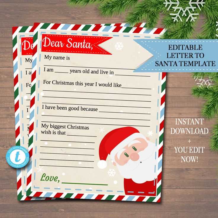 downloadable christmas letter template