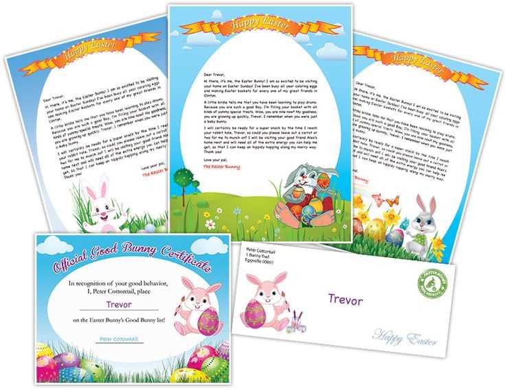 easter letter template free