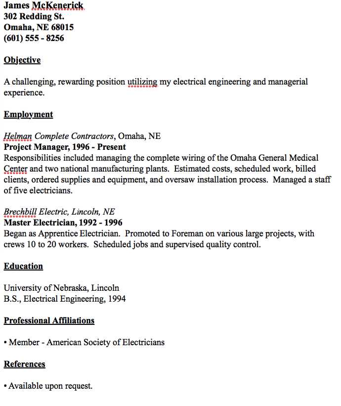 electrician cover letter template