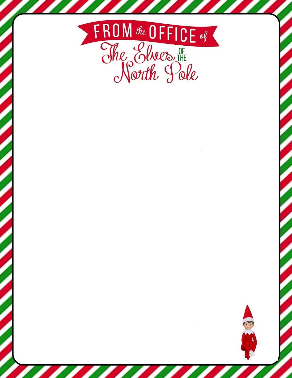 elf letter templates