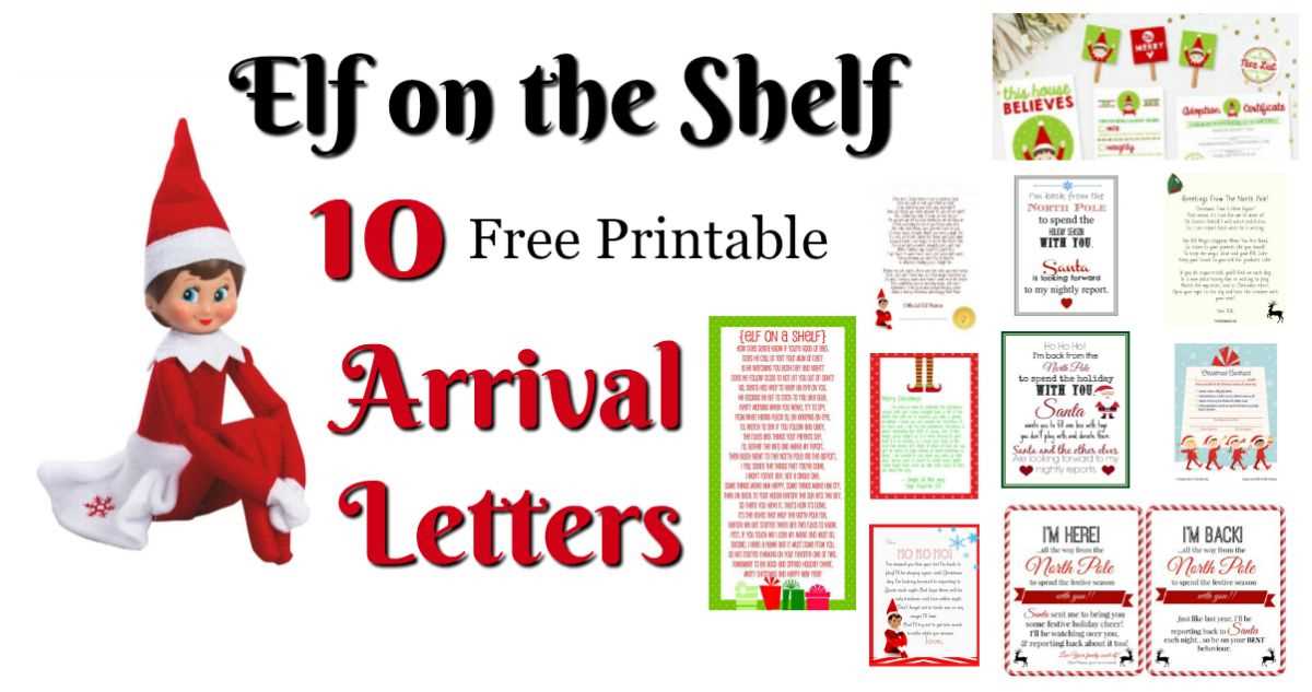 elf on shelf letter template free