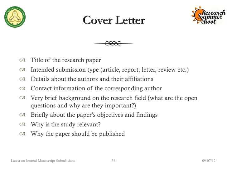 elsevier cover letter template