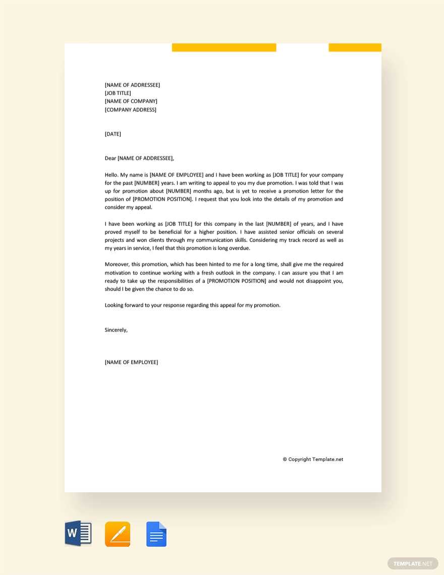 employee dismissal appeal letter template