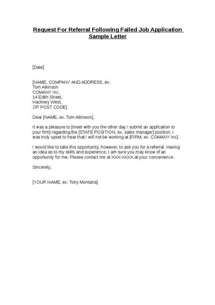 employment application letter template