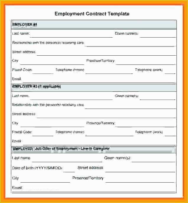 employment contract letter template