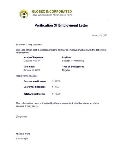 enrollment verification template sample letter