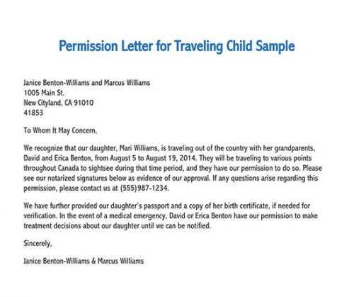 esa travel letter template