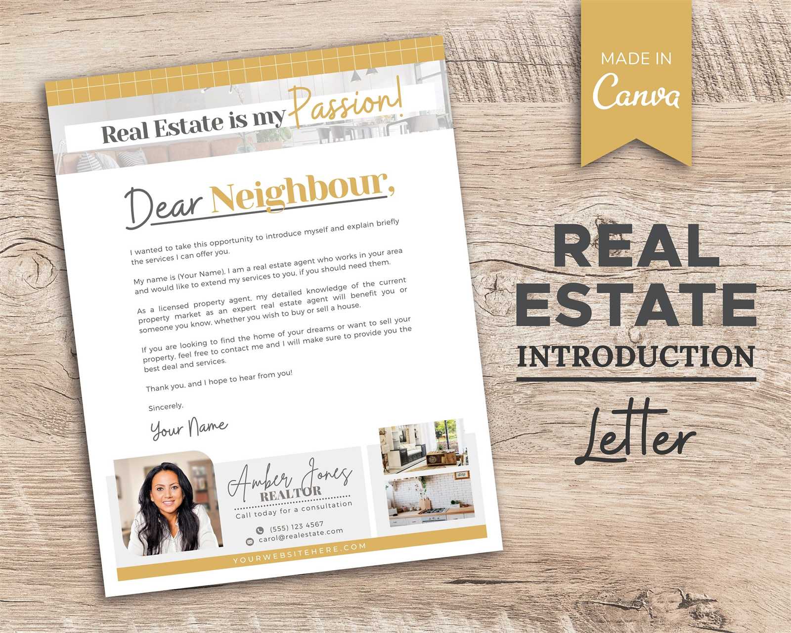 estate agent letter templates