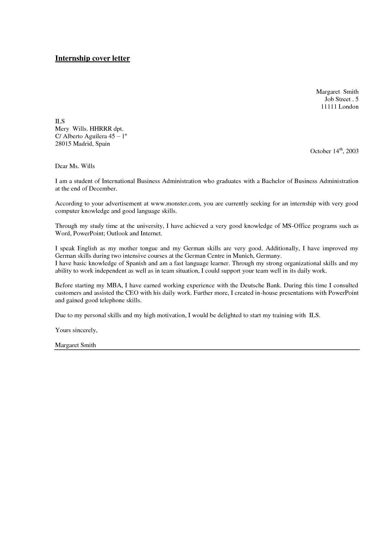 europass cover letter template