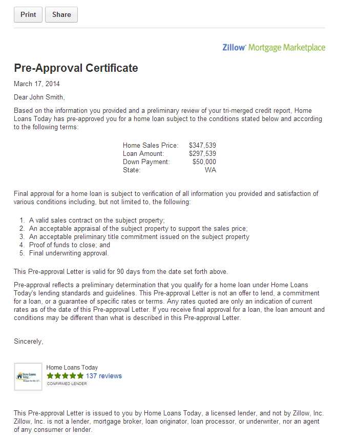 fake loan approval letter template