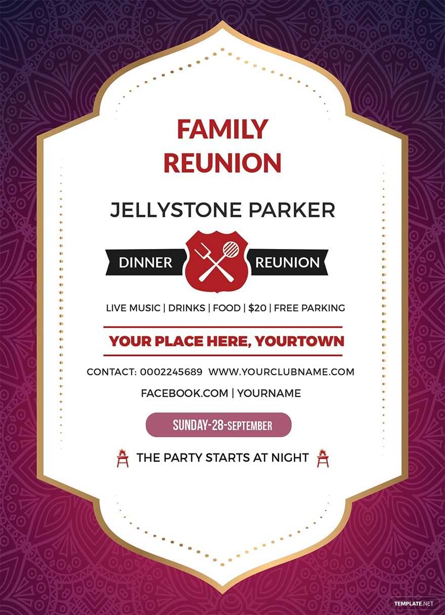 family reunion welcome letter template