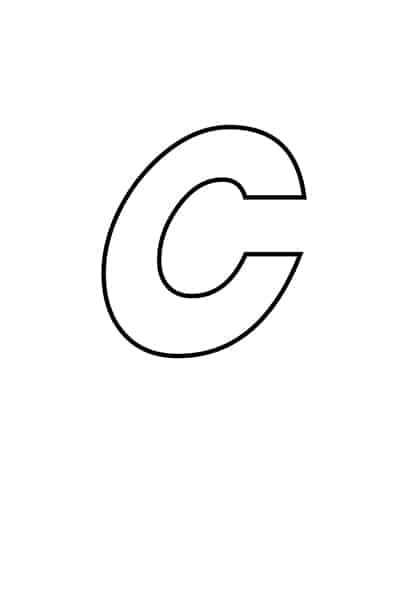 fancy letter c template