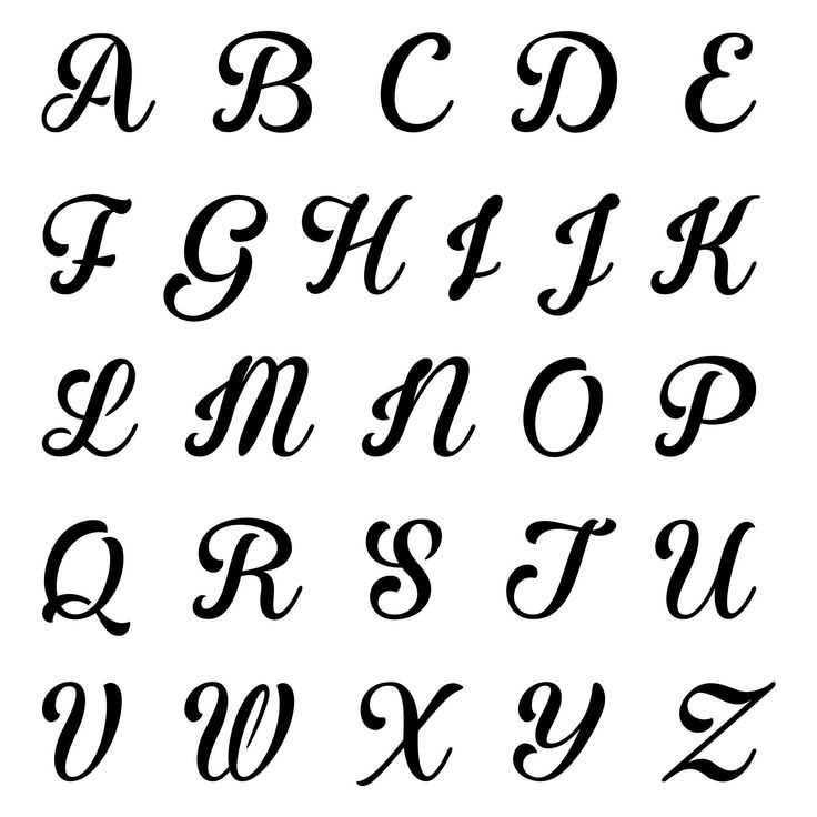 fancy letter free printable alphabet stencils templates