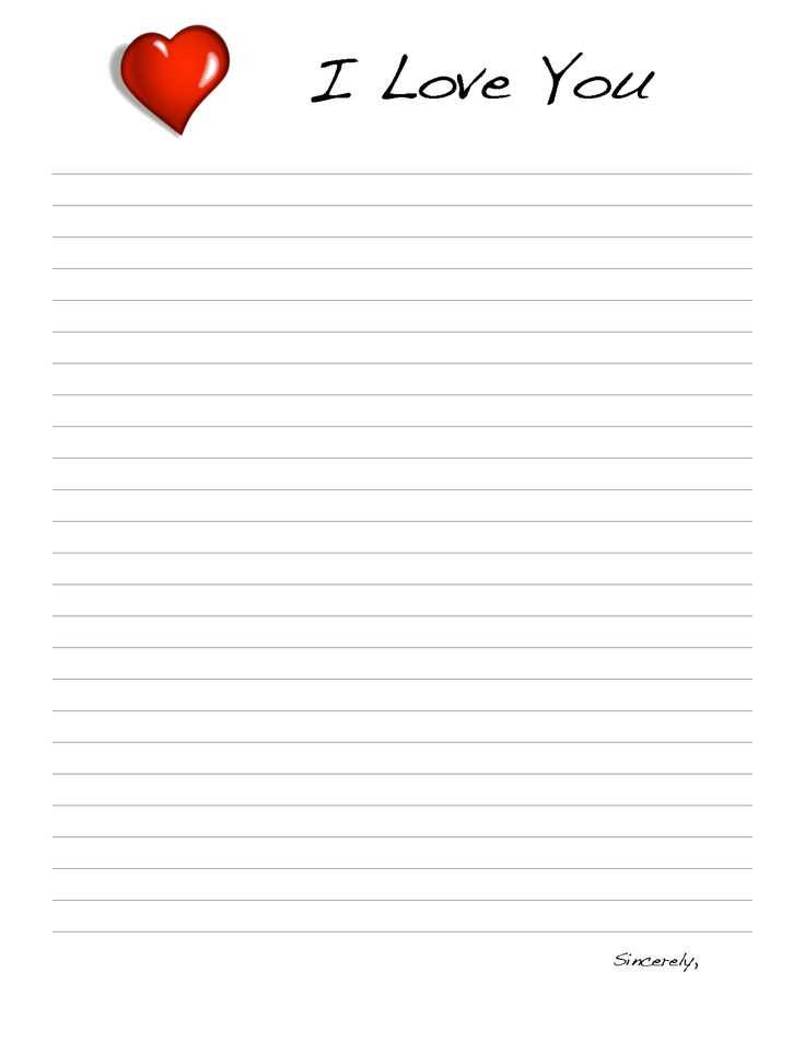 feelings letter template