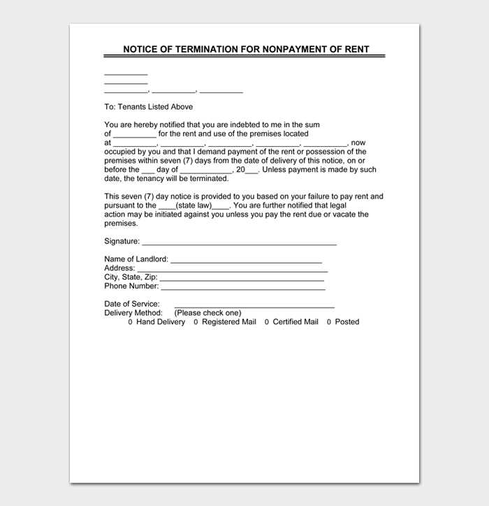 final notice letter for payment template