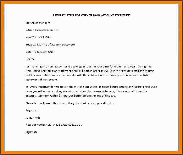 financial statement request letter template