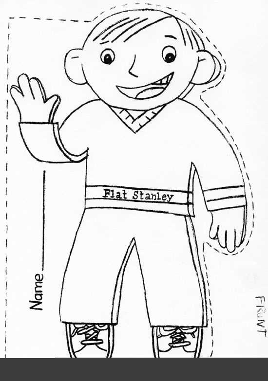 flat stanley template letter