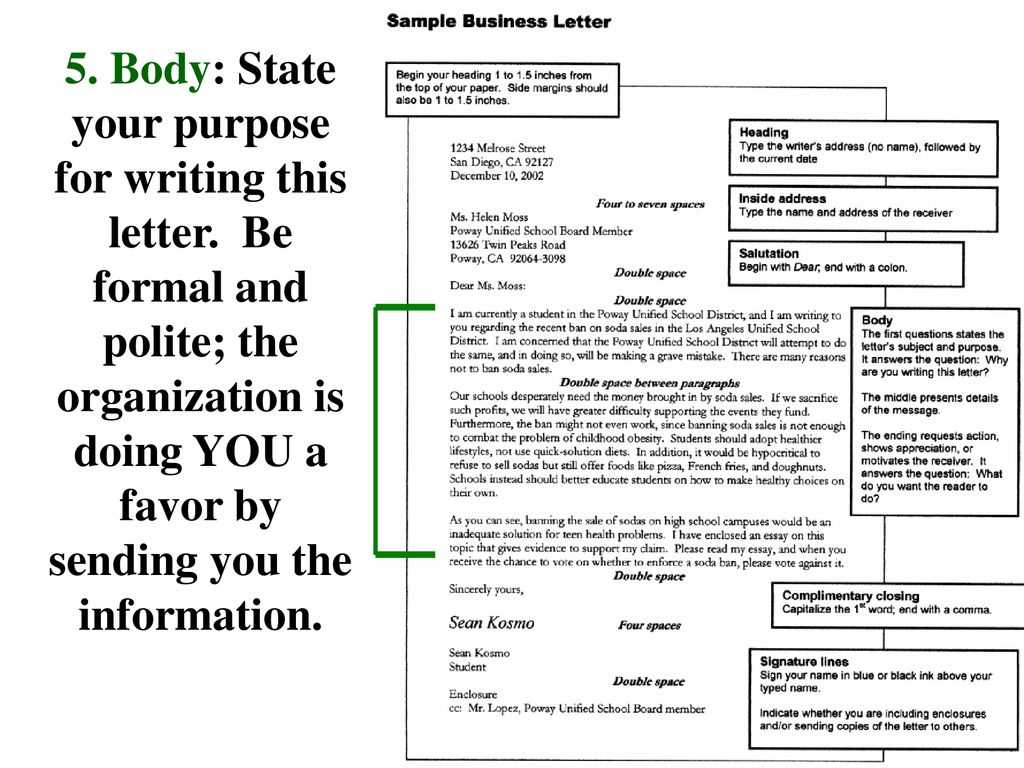 formal letter heading template