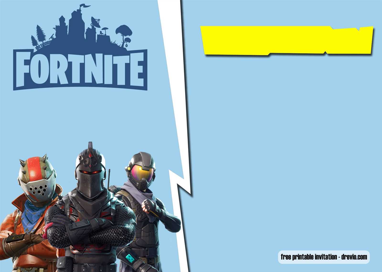 fortnite letter template