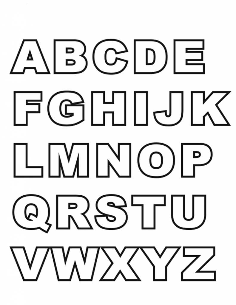 free alphabet letter templates printable