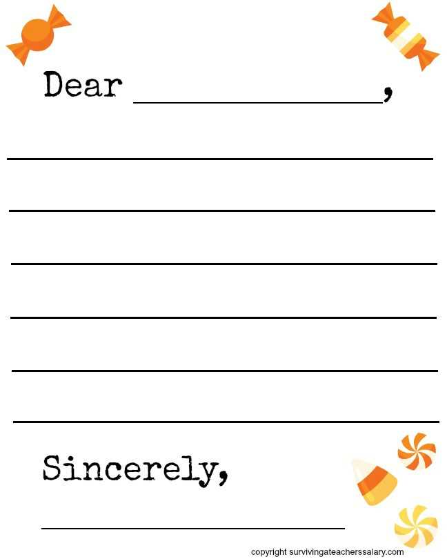 free blank letter writing template