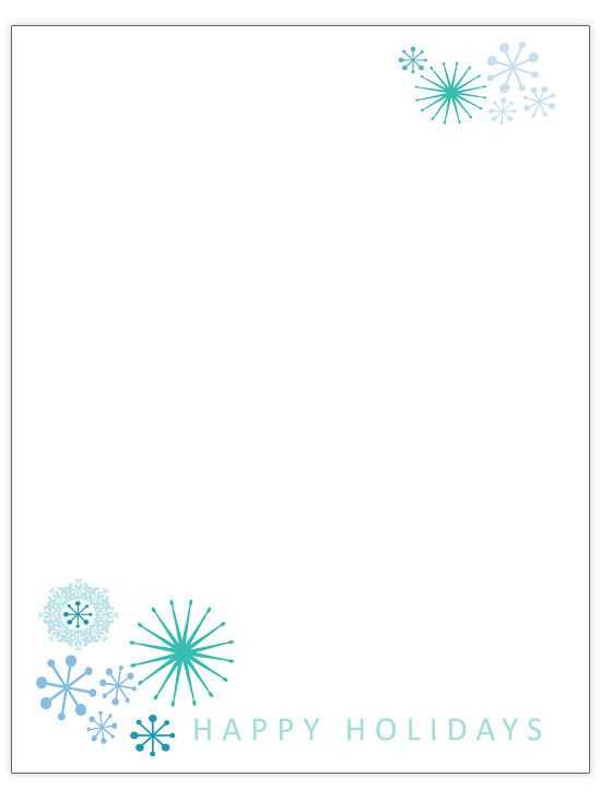 free christmas holiday letter template