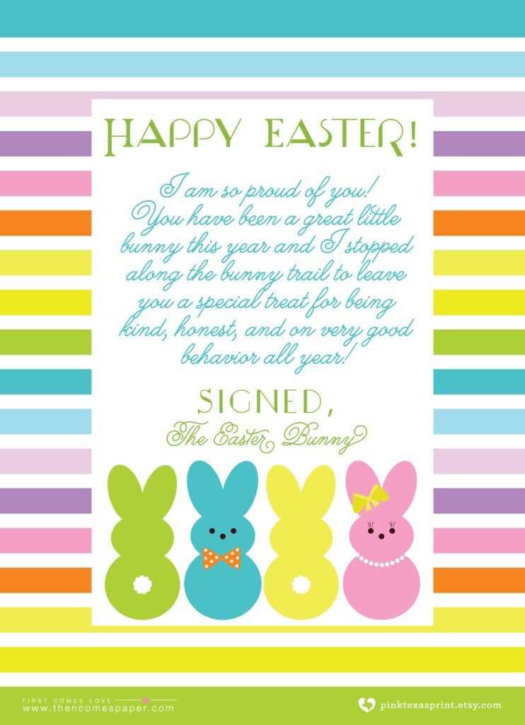 free easter letter templates