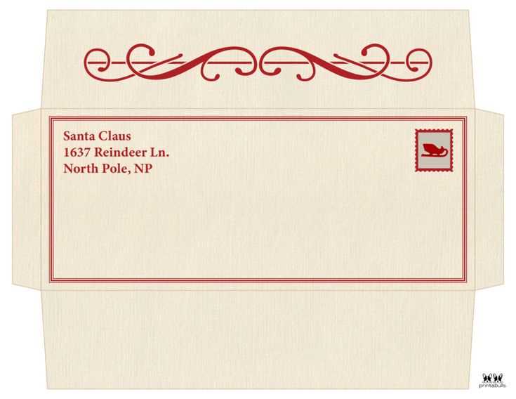 free letter from santa envelope template