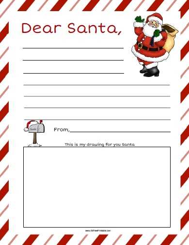 free letter from santa template pdf word