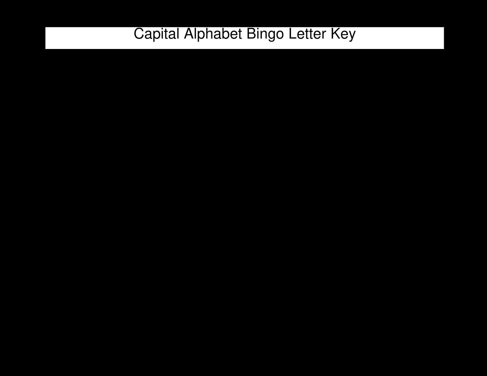 free printable capital letter templates