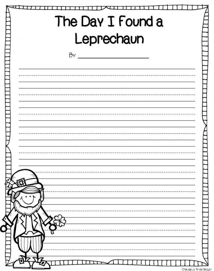 free printable leprechaun letter template