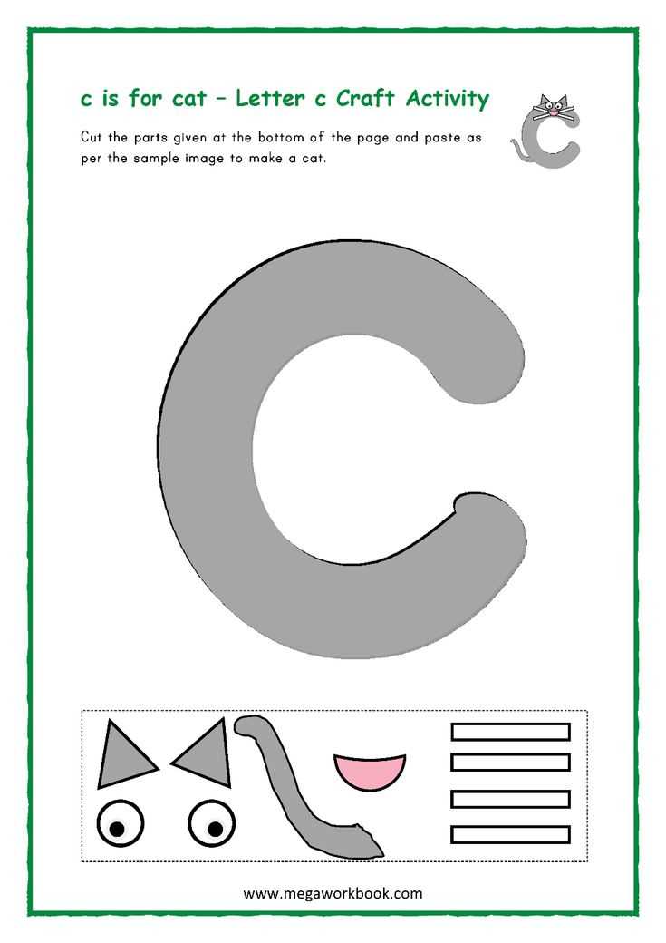 free printable letter c template