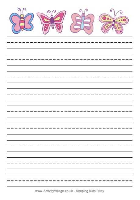 free printable letter writing templates