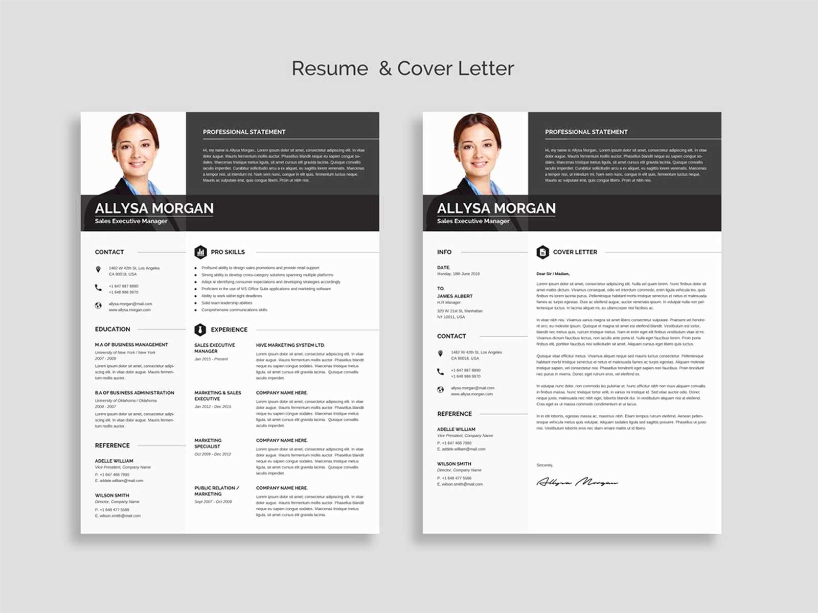 free resume cover letter template word