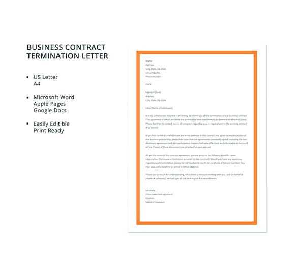 free template for business letter