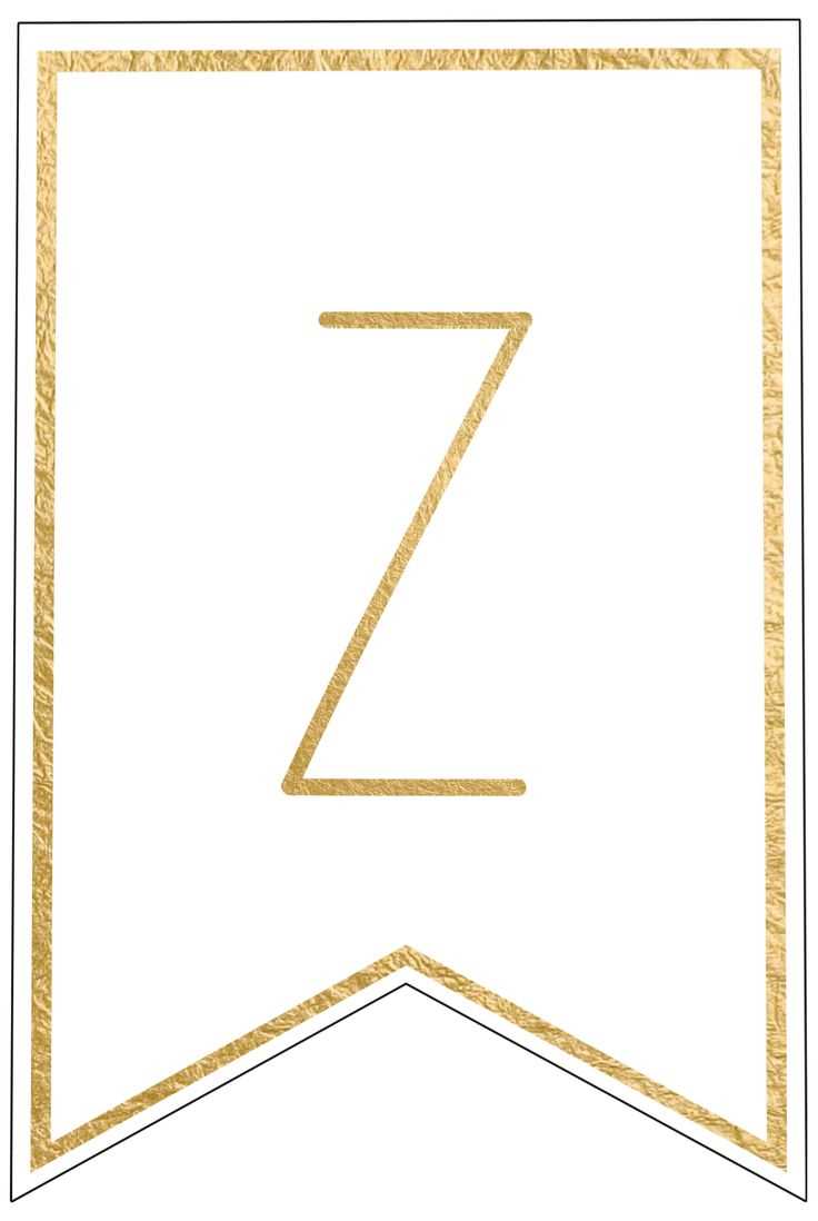 gold letter template