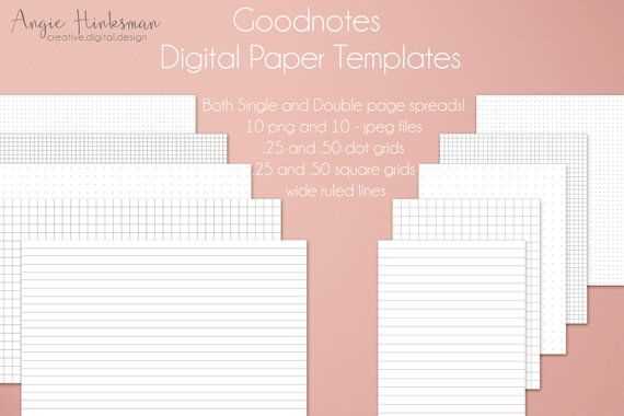 goodnotes letter template