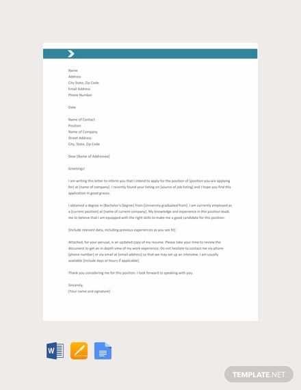 google doc letter template