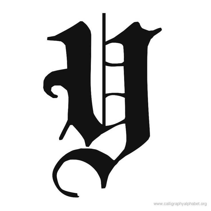 gothic letter templates