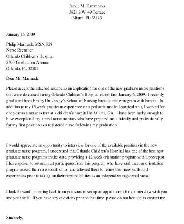 graduate program cover letter template