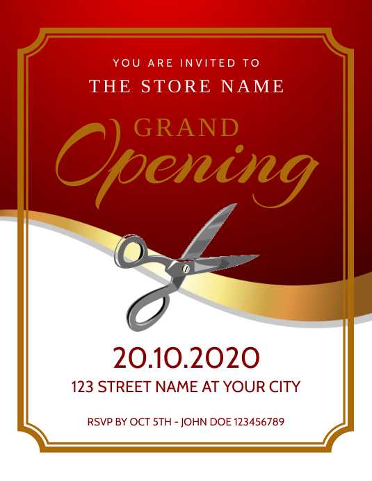 grand opening invitation letter template