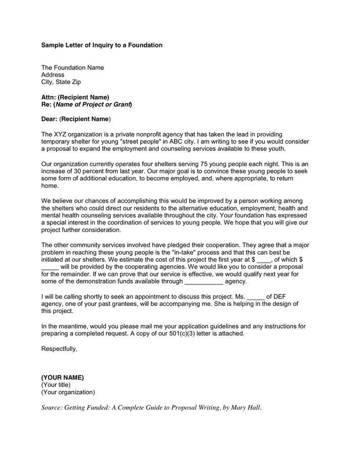 grant application letter of support for grant funding template