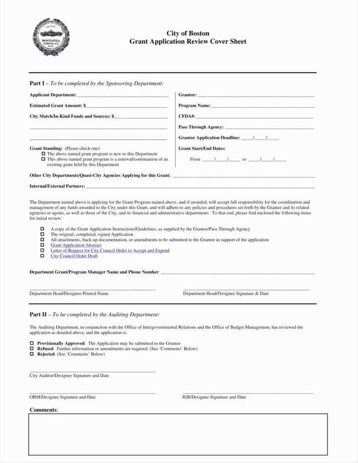 grant application letter of support for grant funding template