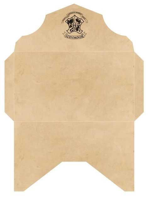 hogwarts letter envelope template printable